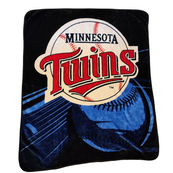 Minnesota Twins Blanket Soft Throw MLB Fleece Stadium Baseball Fan Sports 58x50 - Picture 2 of 11